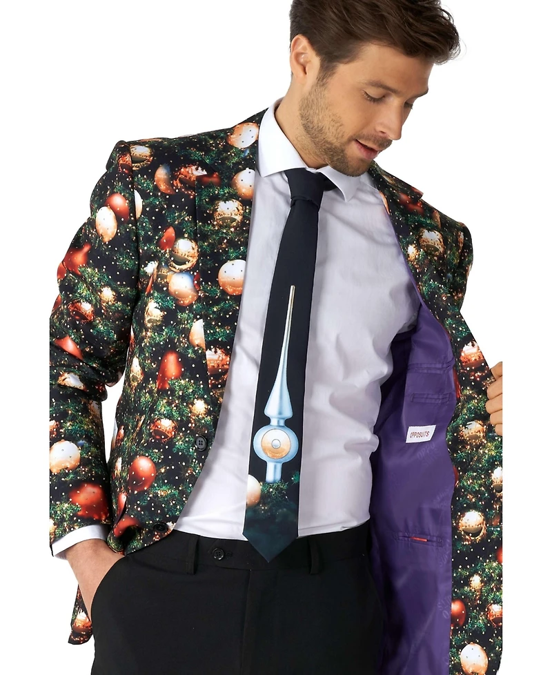 OppoSuits Men's Shiny Star Suit - Christmas & Nye Party Outfit