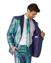 OppoSuits Big & Tall Shiny Party Suit - Peppy Pink