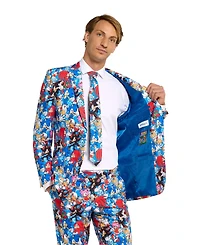 OppoSuits Men's Suit - Theme Party Sonic the Hedgehog Multicolor