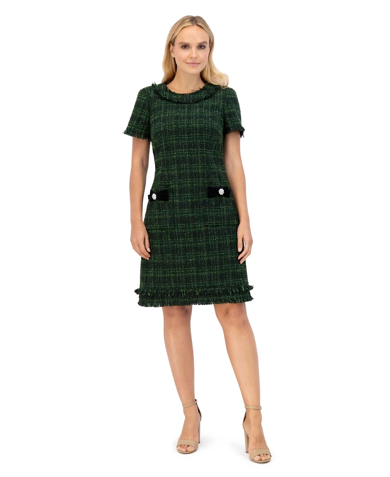 Eliza J Women's Crewneck Short Sleeves Dress