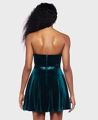 B Darlin Juniors' Strapless Bustier Bodycon Dress