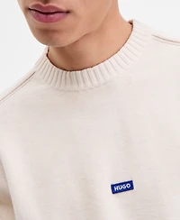 Hugo by Boss Men's San Casey Logo Badge Sweater
