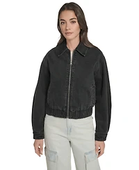 Levi's Women's Laydown Collar Bomber Denim Jacket