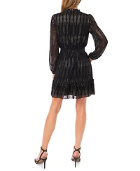 CeCe Women's Balloon Sleeve Raglan Pull-On Dress