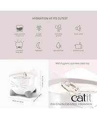 Catit Pixi Fountain, Stainless Steel