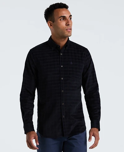 Original Penguin Men's Checked Slim Fit Long Sleeves Shirt