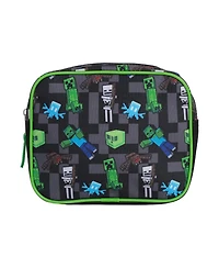 Minecraft Creeper 4-Piece Travel Set - Duffel Bag, Drawstring Backpack, Throw Blanket & Toiletry Bag