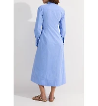 Karen Millen Women's Rosette Woven Shirt Maxi Dress