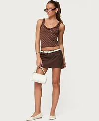 Edikted Women's Pippin Ruffle Polka Dot Tank Top