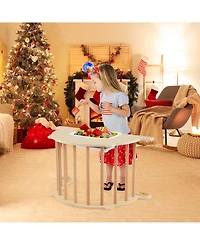 Sugift 8 in 1 Climbing Arch Sensory Table for Kids with Collapsible Storage Bin for 3+ Years Old