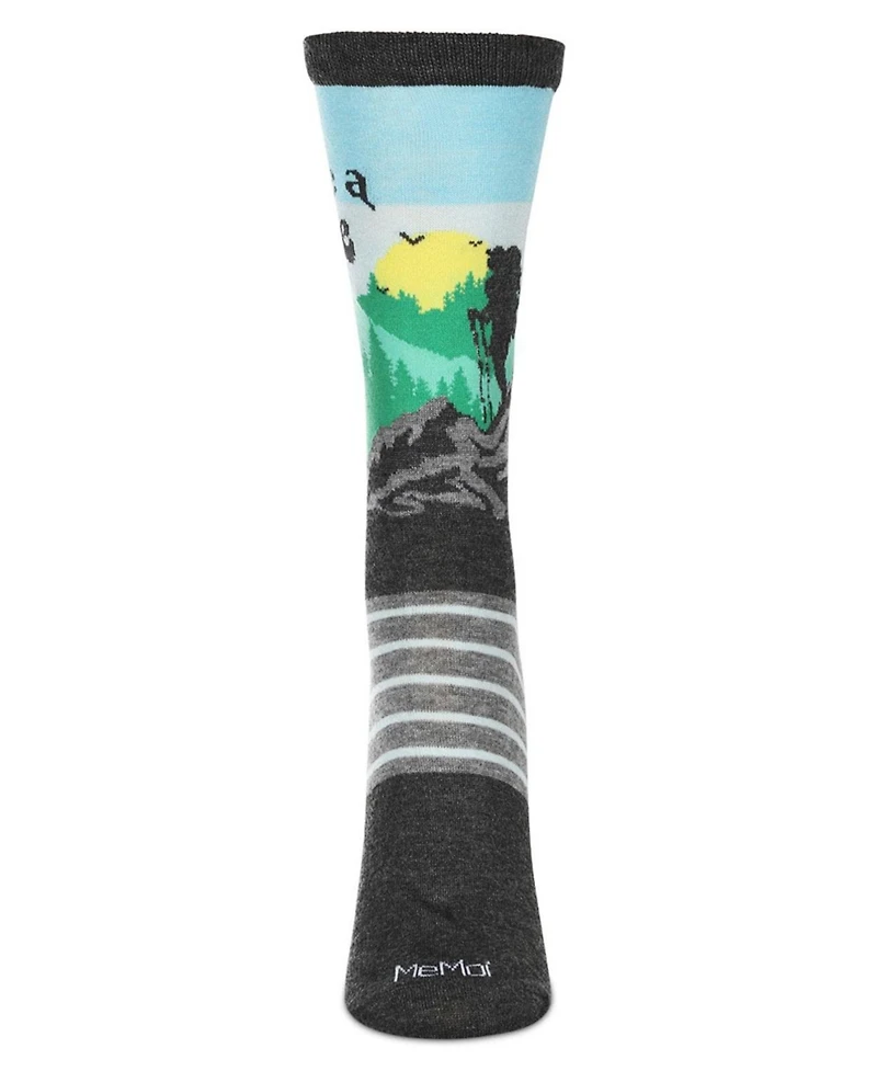 MeMoi Women's Take A Hike Rayon From Crew Socks