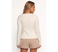 Petal and Pup Women's Eddie Clasp Front Cardigan - Ivory