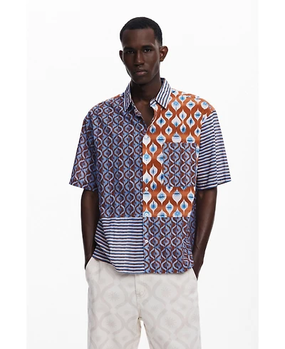 Desigual Men's Short-sleeve shirt with suns