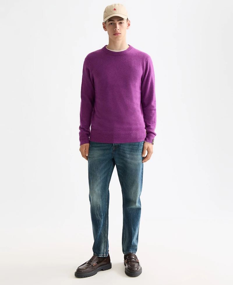 Scotch & Soda Men's Solid Crew Neck Sweater