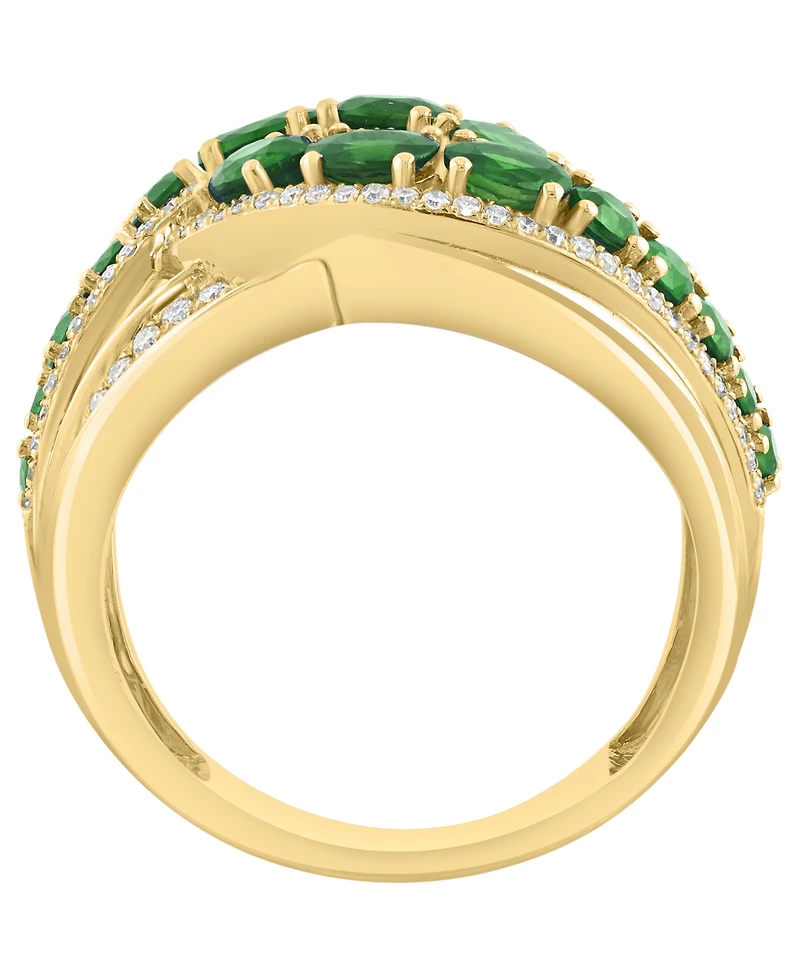 Effy Collection Diamond (1/2 ct. t.w.) and Sapphire (2-1/20 Ring 14K Yellow Gold (Also Emerald Ruby)