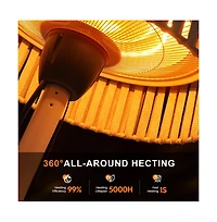Zachvo Outdoor Heater Lamp, Efficient & Long-Lasting Patio Warmer
