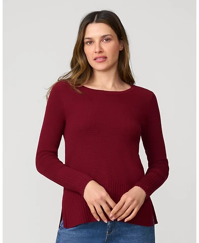 Cable & Gauge Women's Minimalist Midweight Tunic Sweater