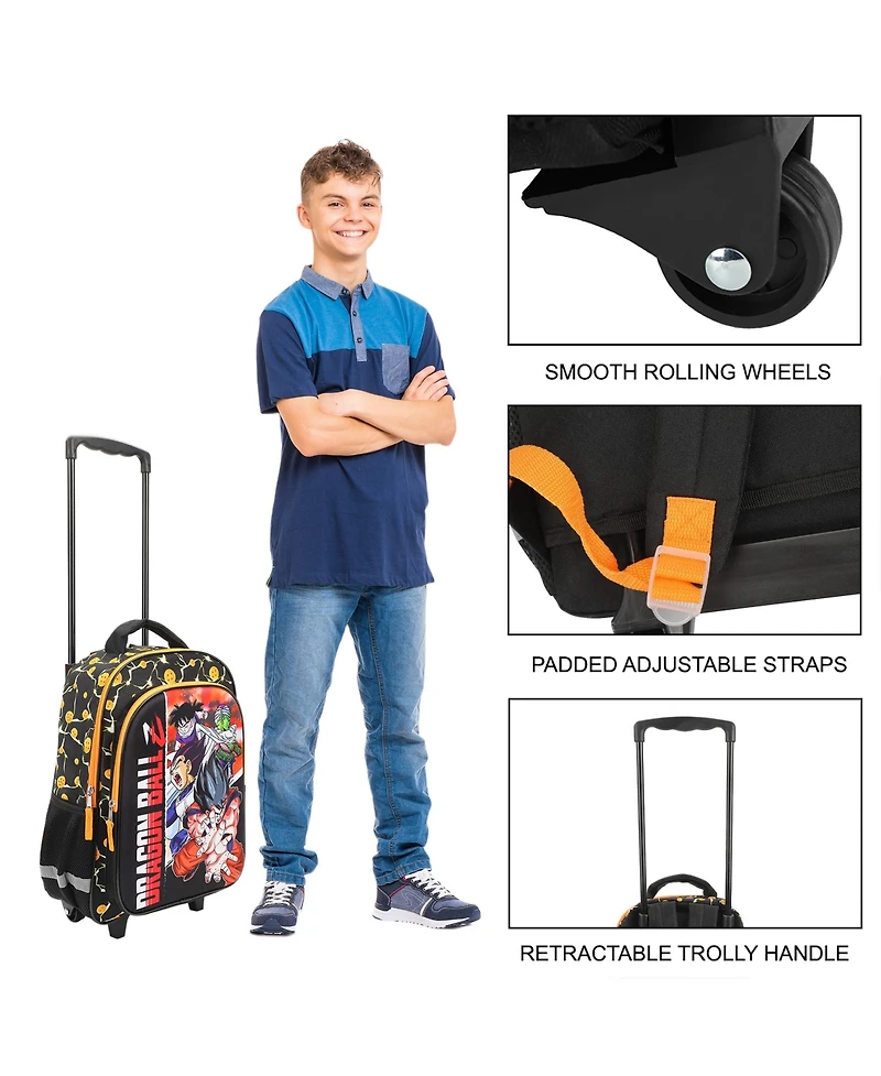 Dragon Ball Z Group Shot 16" Rolling Travel Backpack