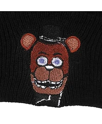 Five Nights At Freddy'S Men's Freddy Embroidery On Acrylic Knit Standard Cuff Beanie