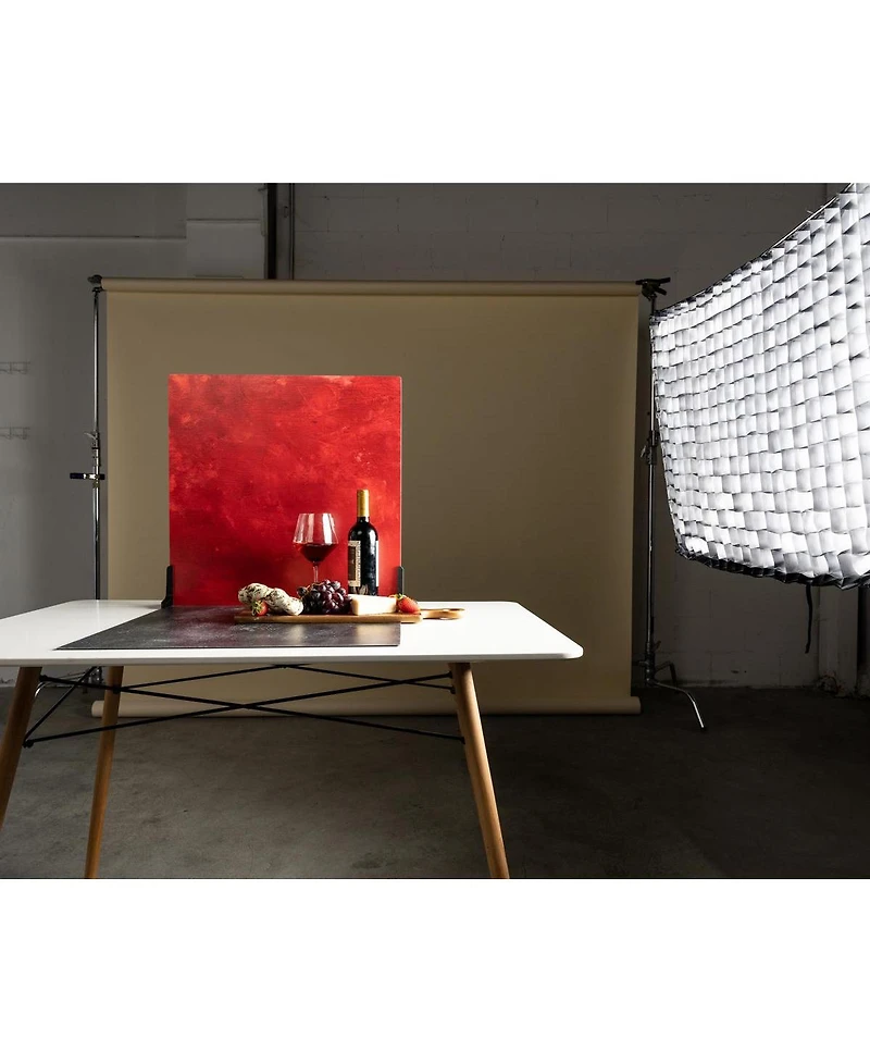 V-flat World 24x24" Duo-Board Double-Sided Background, Cobalt Blueberry/Cranberry Crimson