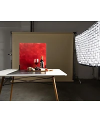 V-flat World 24x24" Duo-Board Double-Sided Background, Cobalt Blueberry/Cranberry Crimson