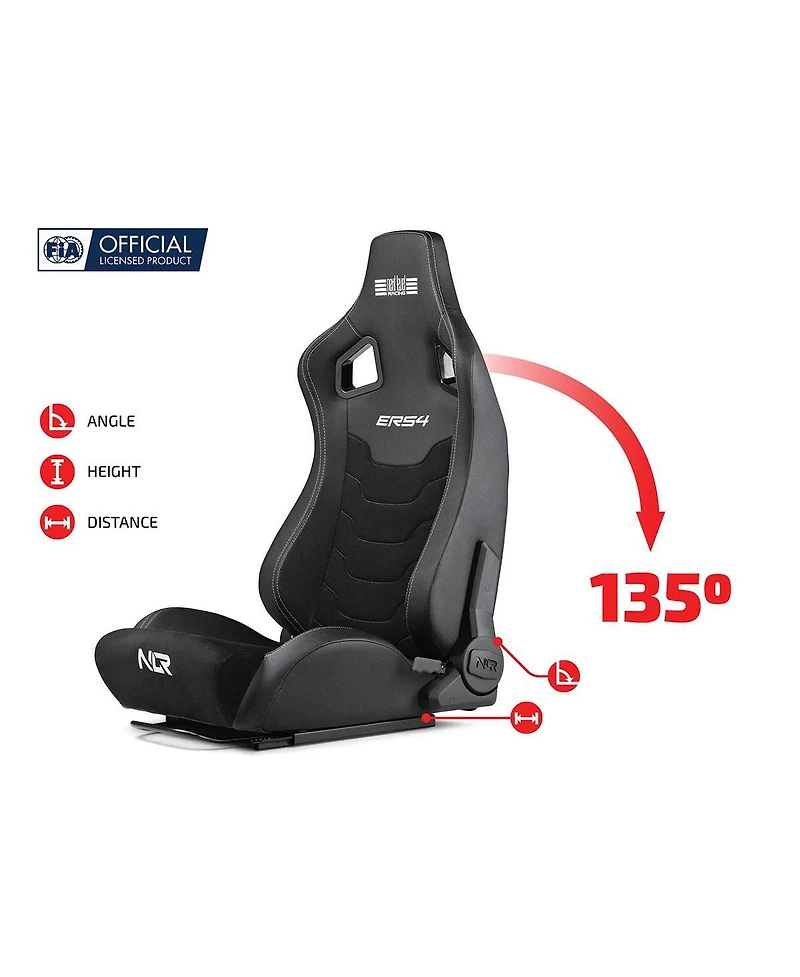 Next Level Racing ERS4 Elite Pu Leather & Suede Edition Reclining Seat