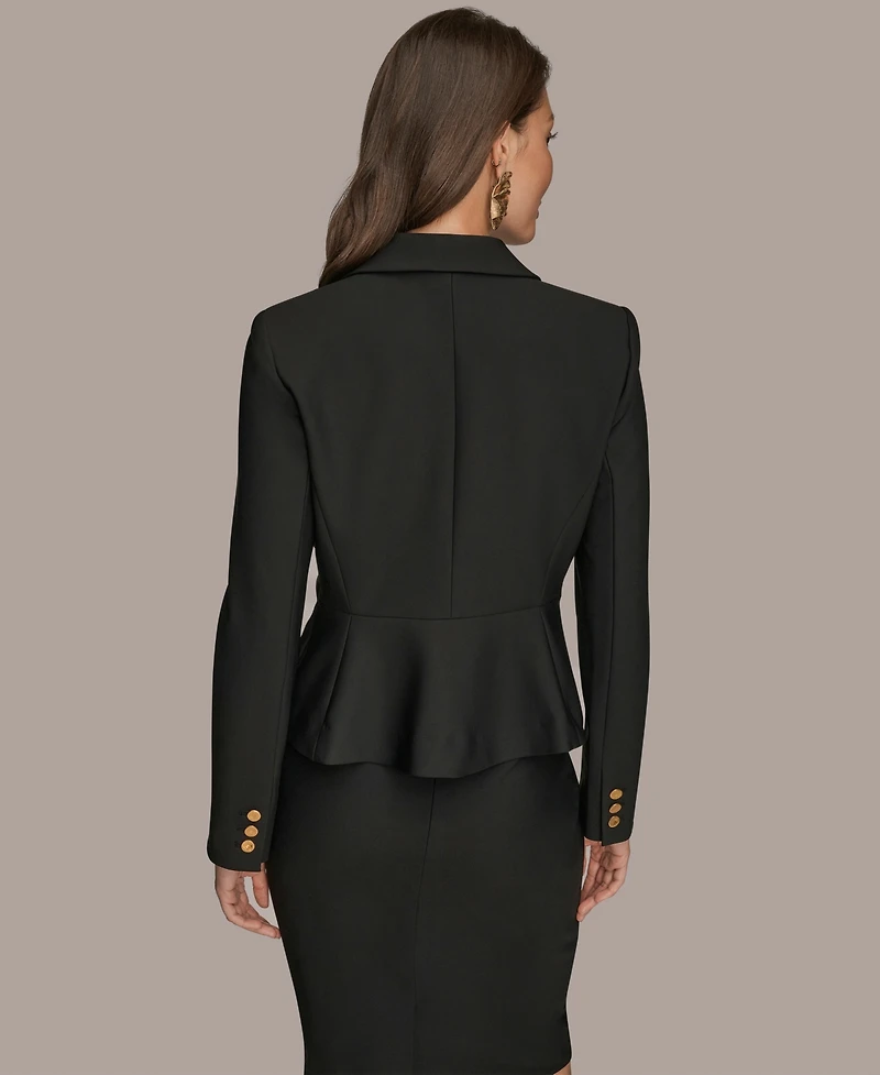 Donna Karan New York Women's Peplum Long Sleeve Jacket