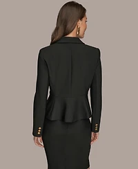 Donna Karan New York Women's Peplum Long Sleeve Jacket