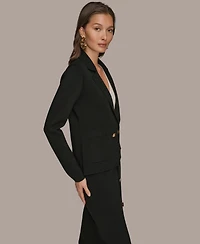 Donna Karan New York Women's Long Sleeve Sweater Blazer