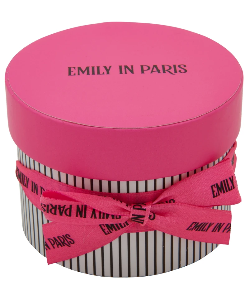 Emily in Paris Glass Stone & Cubic Zirconia Gold-Tone Pave Box Ring