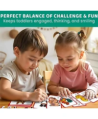 Quokka 16 Pairs of Wood Animals - Memory Matching Games for 2-4 Ages