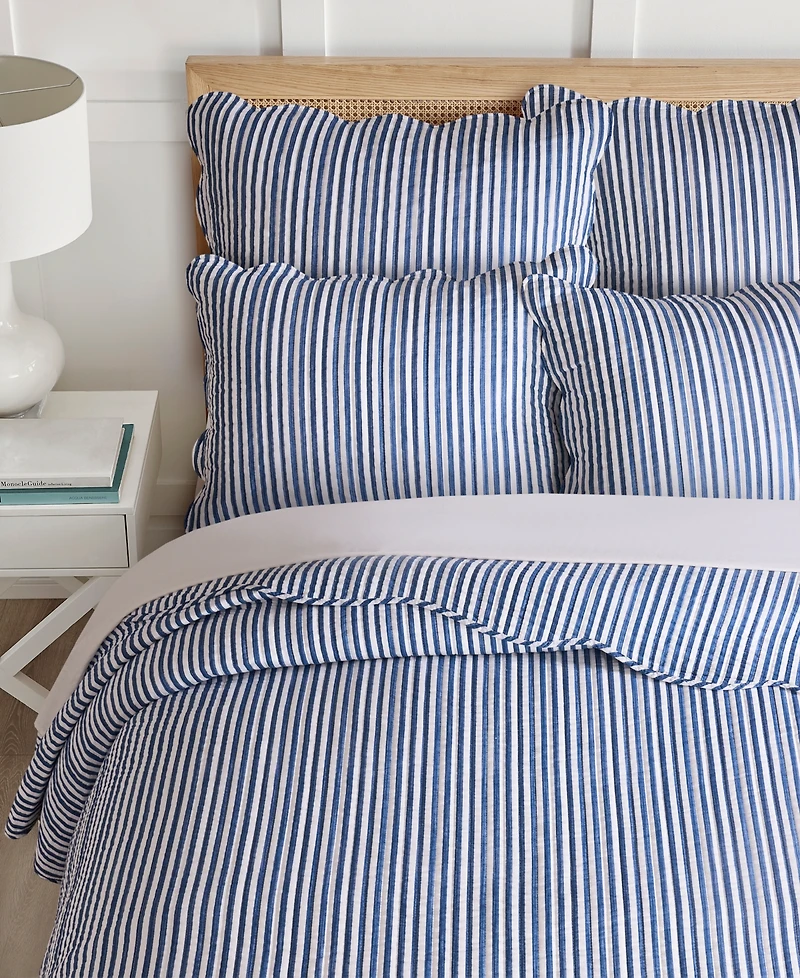 Levtex Martha Stripe Reversible 3-Pc. Quilt Set