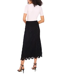 Vince Camuto Women's Crochet Midi Skirt