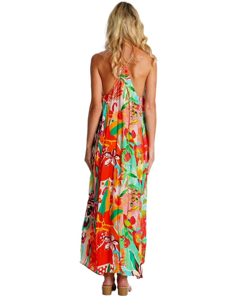 La Moda Clothing Women's Maxi T-Back Dress