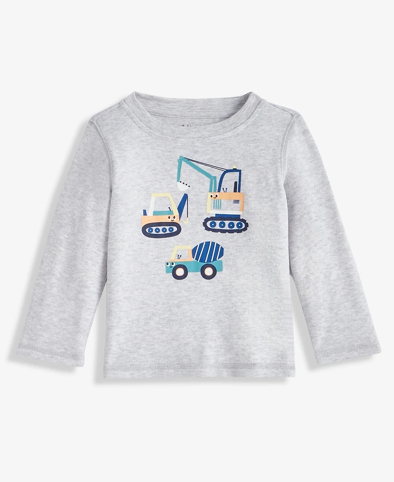 First Impressions Baby Boys Long-Sleeve Fun Truck T-Shirt, Macy's Exclusive