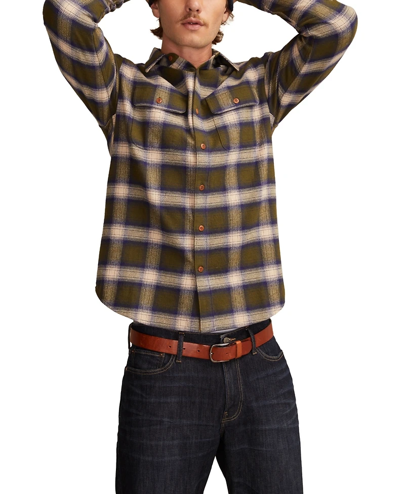 Lucky Brand Men's Cloud Soft Flannel Long Sleeve Shirt
