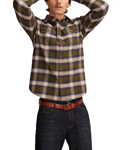 Lucky Brand Men's Cloud Soft Flannel Long Sleeve Shirt