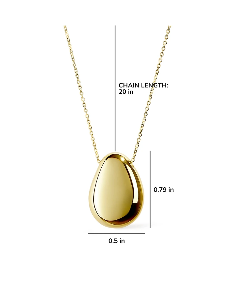 Ana Luisa Gold Pendant Necklace - Pebble