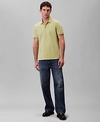 Calvin Klein Men's Regular-Fit Smooth Cotton Monogram Logo Polo Shirt