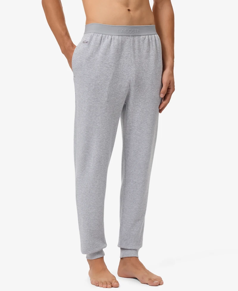 Lacoste Men's Straight-Fit Thermal Waffle-Knit Joggers