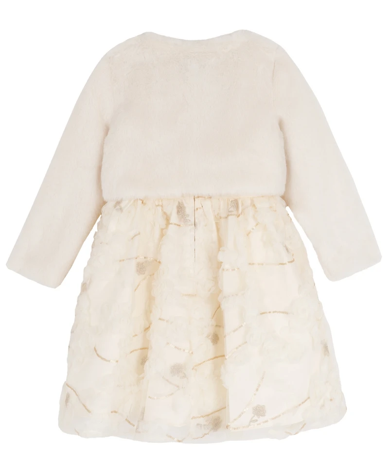 Rare Editions Girls 2T-6X 2-Piece Bolero and Round Neck Dress Set