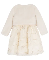 Rare Editions Girls 2T-6X 2-Piece Bolero and Round Neck Dress Set