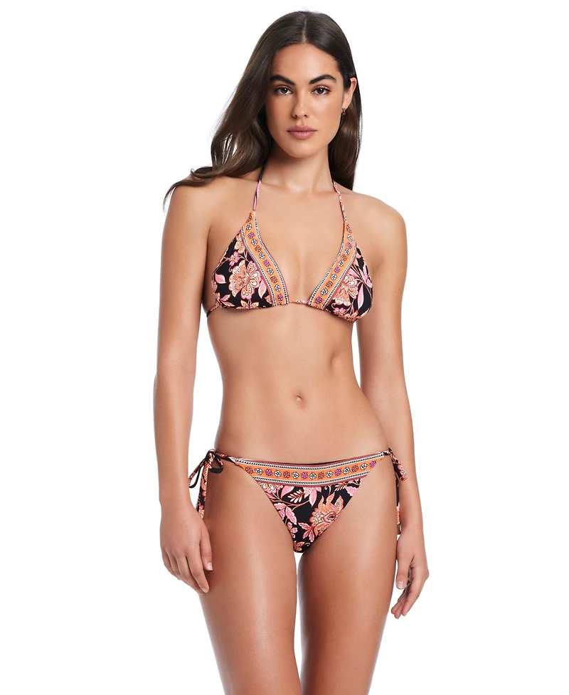 Red Carter Dj Vu Classic Triangle Bikini Halter Bra