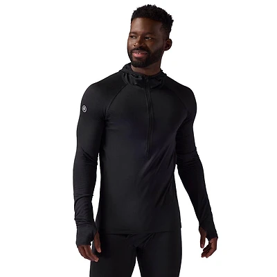 Backcountry Men's Pines Microgrid Ultra-Lt Baselayer Zip Scuba Top Lightweight Long Underwear Tops