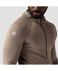 Backcountry Men's Pines Microgrid Ultra-Lt Baselayer Zip Scuba Top Lightweight Long Underwear Tops
