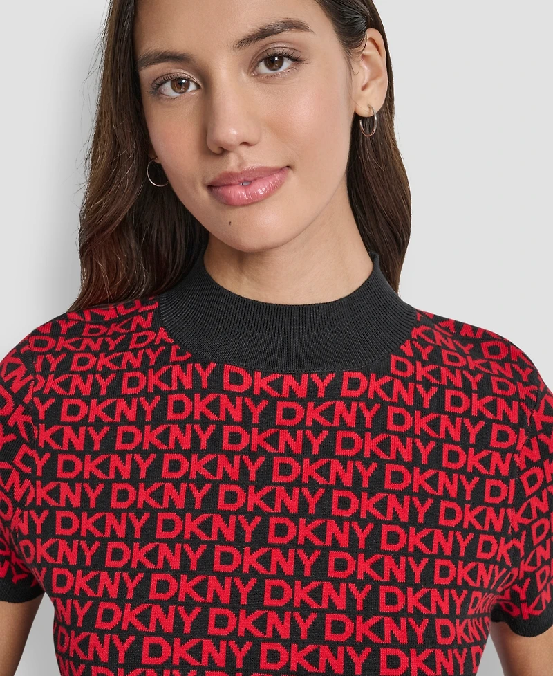 Dkny Jeans Petite Short Sleeves Sweater