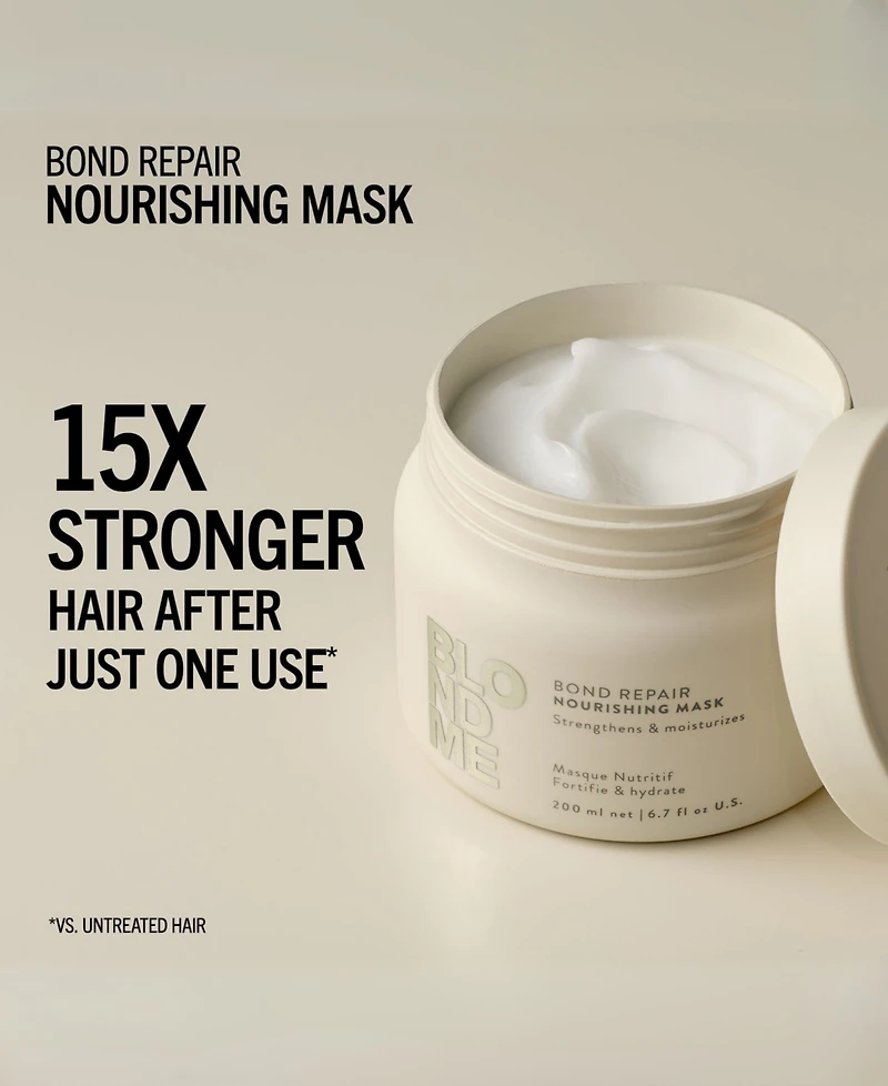 Schwarzkopf BlondMe Bond Repair Nourishing Mask, 6.7 oz.