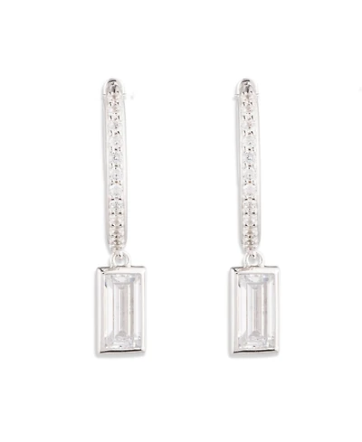 Lauren Ralph Lauren Cubic Zirconia Sterling Silver Hoop Earrings