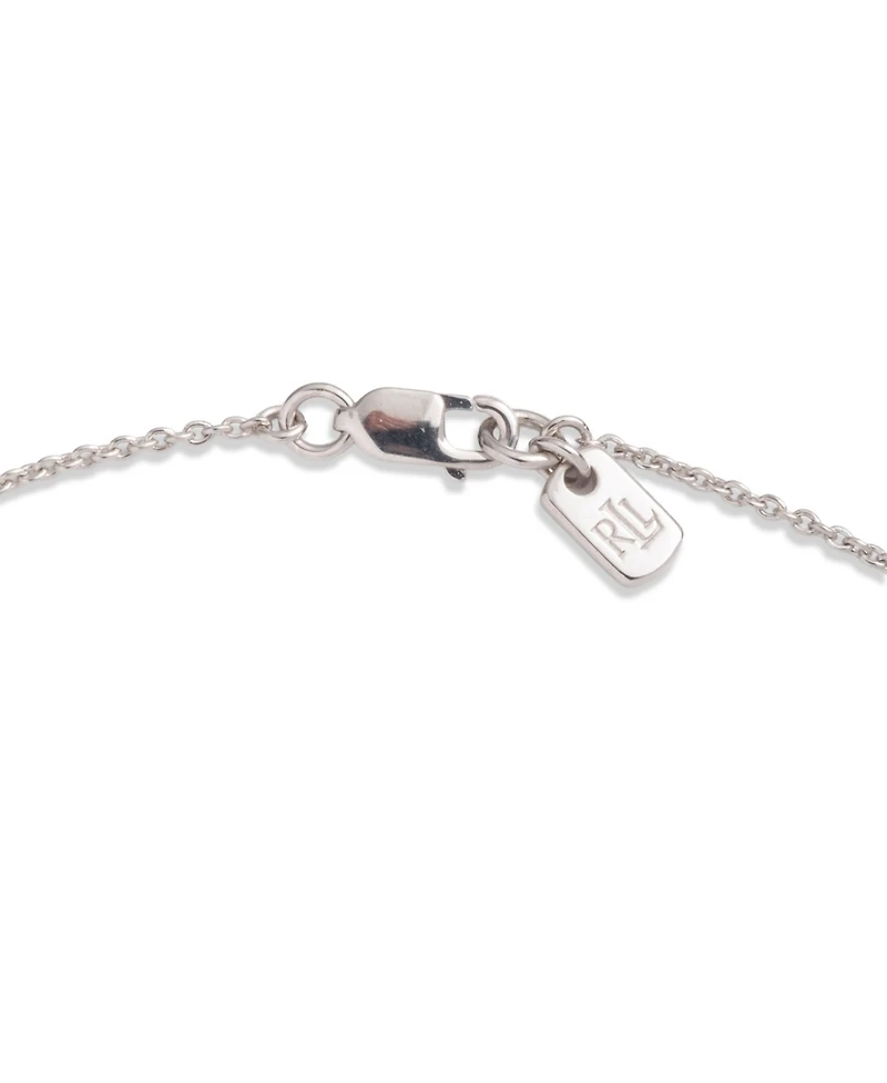 Lauren Ralph Lauren Sterling Silver Horsebit Y Necklace