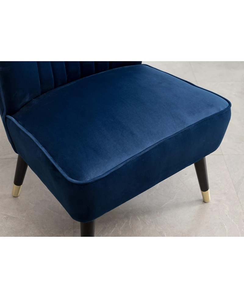 Jujabu Contemporary Velvet Upholstered Accent Chair